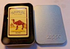 CAMEL FILTERS Turkish Domestic Blend CREAM MATTE ZIPPO Lighter SEALED 216CML picture