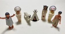 Lot of 7 Vintage Native American Toys St. Labre Indian School Montana picture
