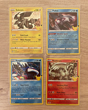 Pokemon TCG Celebrations 4 Cards EN Palkia Kyogre Reshiram 25th anniversary picture
