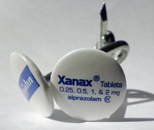 Rare XANAX Upjohn Nail Puzzle • 1980s Pharma Advertising Corporate Collectible picture