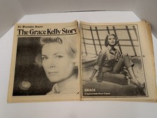 Princess Grace Kelly Death 1982 Newspaper 2 Supplements Auto Accident Monaco picture