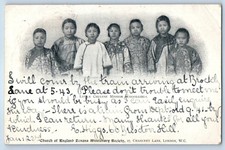 China Postcard Little Chinese Mission Schoolgirls Medical Mission c1905 Posted picture