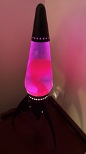 Vintage Starship Lava Lamp Red/Purple picture