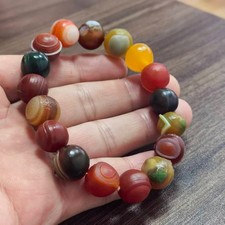 13mm 1pcs Natural Color Gobi Agate Eyes Agate/stone Madagascar Beads Bracelet picture