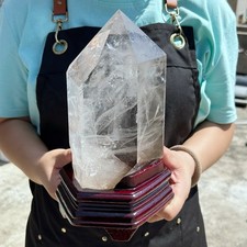 All 7.3LB Natural Smoky Quartz Obelisk Crystal Wand Point Healing G8077 picture