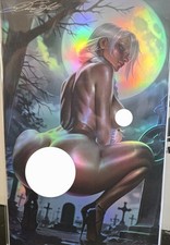 FOIL NUDE BLACK CAT DIVA ART VU COVER Soto Studios comic book Spider-Man Rare picture