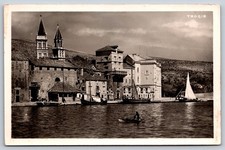 c1937 Trogir Croatia Real Photo Postcard picture
