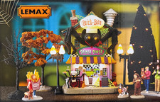 Lemax Spooky Town Halloween Village Quick-Bite Spider Diner Set 12 Pieces 56668 picture