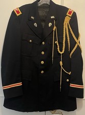 US Army Officer Uniform Large Missouri Wool Cord Vintage CRADDOCK Pins Navy Blue picture