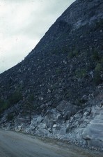 Vintage Photo Slide Rock Cliff Hill Stones  picture