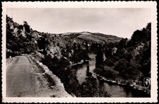 Postcard Picturesque Valley of the Sioule, Gorges of Chouvigny, France picture