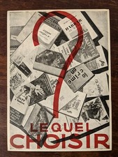 Vintage c. 1950s Bibliotheque Des Contemporains Lequel Choiser ? Reply Card  picture