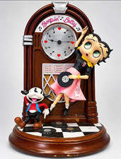 The Danbury Mint Jukebox Betty Clock Betty Boop Quartz Analog Desk Clock picture