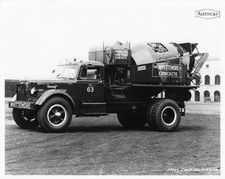 1950s Autocar Mixer Truck Press Photo 0037 - The Whittemore Co Concrete picture