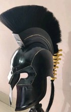 King Agamemnon Helmet Metal Greek Warrior Armor Spartan Odyssey Trojan War picture