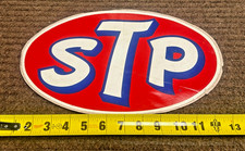 STP LARGE OVAL Race Car Sticker Very Collectable, 1960's Rear or Front Fender picture