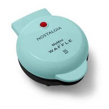New Nostalgia MWF5TL MyMini Waffle Maker  - Teal - Dorm Apartment RV Camping picture