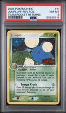 PSA 8 Jumpluff 11/109 ex Team Rocket Returns 2004 Reverse Holo Pokémon Card  picture