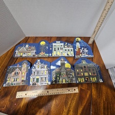 LOT Set of 8 CATS MEOW HALLOWEEN VILLAGE Limited Editions ALL DIFFERENT - NICE picture