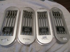 LOT New TUL BP3 Series Ballpoint Retractable Pens 1.0mm Medium Black Ink 4 Packs picture