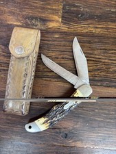 Vintage Schrade Walden UNCLE HENRY 227UH USA Folding Hunter Knife 2 Blades picture