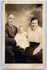 c1910's Family Cute Baby Girl Renovo Pennsylvania PA RPPC Photo Antique Postcard picture