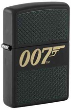 Zippo James Bond 007™ Design Black Matte Color Image Laser Engrave 46297 picture
