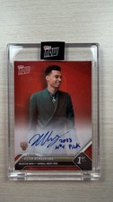 Topps Now 2023 Victor Wembanyama RC Autograph D-1E Numbered 07/10 Red 1st Pick picture