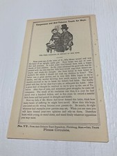 TEMPERANCE MOVEMENT & ANTI TOBACCO CIRCULARS INFORMATION GROUP OF 8 1880s CIRCA picture
