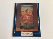 COLORADO GOLD LABEL BEER CAN TRADING CARD HERITAGE AMERICAN PUEBLO, COLORADO picture