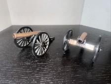 Vintage MFCO 1/3 Brass Field Cannon & Cast Iron Frame Gettysburg PA Lot picture