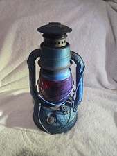 DIETZ LITTLE WIZARD BLUE LANTERN RED LENS VINTAGE KEROSENE LANTERN  picture