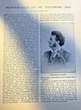 1896 Professor Paul Haupt Polychrome Bible picture