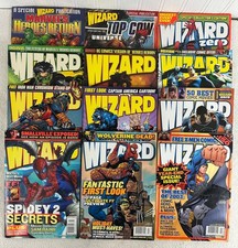 Vtg WIZARD Magazine Lot of 12 (1997-2004) Alex Ross JLA Madureira X-Men picture