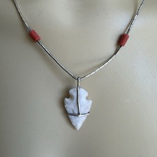 VTG Native American Pendant Necklace 16.5