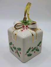 Lenox Holiday Wrapped Present Christmas Ornament 5 available  picture
