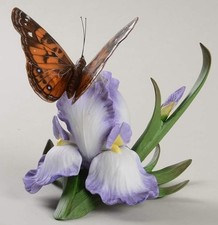 Lenox American Painted Lady Butterfly Iris Fine Porcelain Figurine 1993 picture