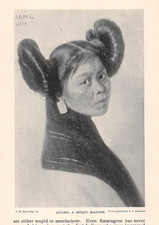 antique 1900 Profile of E A Burbank Indian Native American Portraits ILLUSTRATED picture