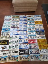 Large lot of 55 License Plates picture