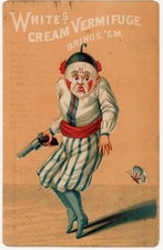 c.1880s White’s Cream Vermifuge / Coussens Liniment Victorian Trade Card picture