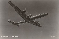 Vintage rppc Lockheed Constellation L-1649 type A aircraft picture