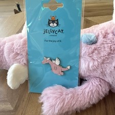 Jellycat Duskrise Dragon Enamel Pin, Exclusive, Authentic. Purrks. Same Day Ship picture