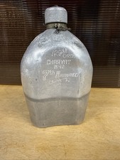WW2 U.S. 1918 B.A. Co Canteen Trench Art 129th Ordnance 7th Armored Etched 1942 picture
