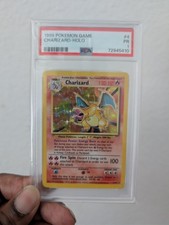 Charizard 4 Base Set Holo PSA 1 PR Pokemon Game 1999 picture