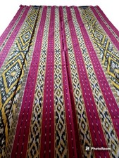 TENUN IKAT ETHNIC HANDWOVEN TEXTILES INDONESIA FOR BLANKET HOME DECORATION T8 picture