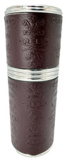 Creed 50ml Refillable Atomizer Silver/Purple Plum Leather Original Box picture