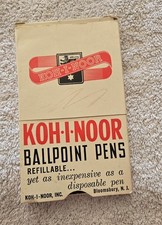 Vintage Complete Set of 12 Koh I Noor Ballpoint Pens Original Box  #3018E picture