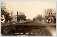 Marysville Kansas~Homes on Wide, Dirt Residential Street~Kids @ Play~RPPC 1911 picture