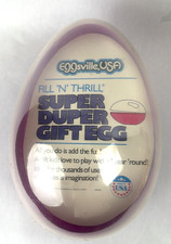 Vintage Fill N Thrill Jumbo Plastic Easter Egg 9x6 Large Sealed USA picture