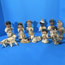 13-Piece Mexican folk Art Clay Christmas Nativity Set, 1 pc damaged (UB) picture